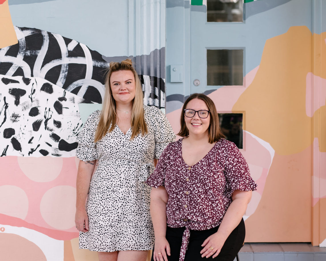 Nicola McKenzie with teammate Carla Hiles