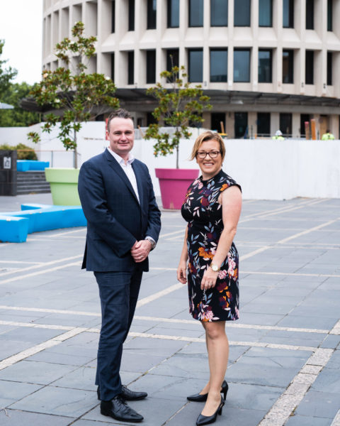 Leadership team, Simon Rutten and Clare Ferguson