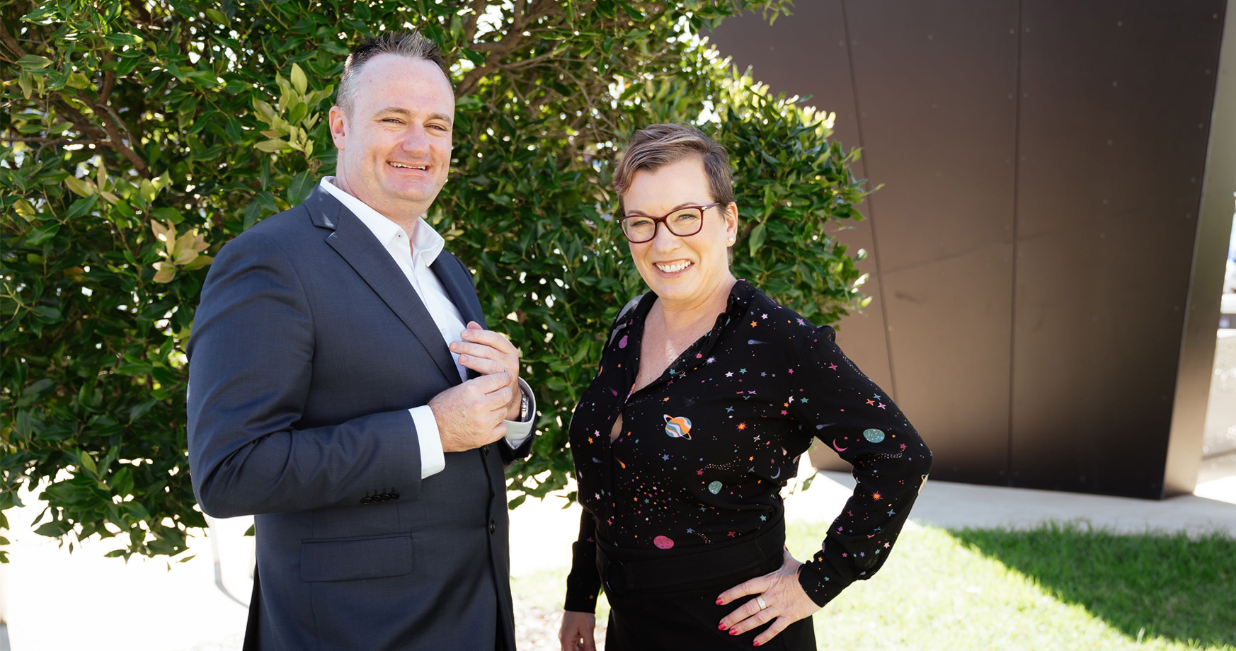 Clare Ferguson and Simon Rutten